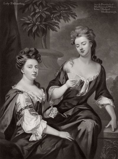Sarah, Marlborough Düşesi ve Lady Fitzharding, c1702 1906 by Unbekannt
