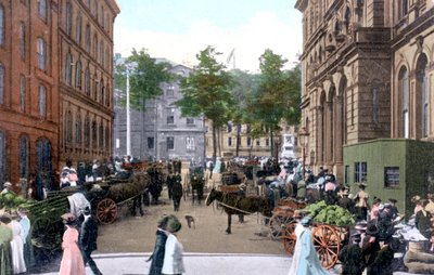 Cumartesi sabahı pazarı, Halifax, Nova Scotia, Kanada, c1900s by Unbekannt