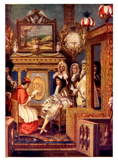 19. yüzyıla ait bir Fransız sarayından bir sahne by Unbekannt
