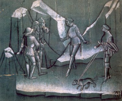 Bir şövalyelik hikayesinden sahne, c1400 by Unbekannt