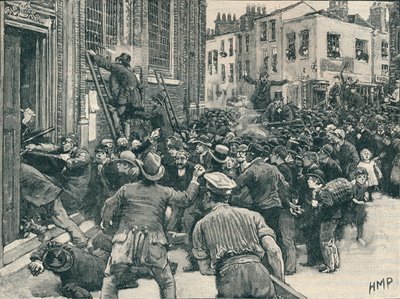 Birmingham No Popery isyanlarından bir sahne, 1868 1906 by Unbekannt