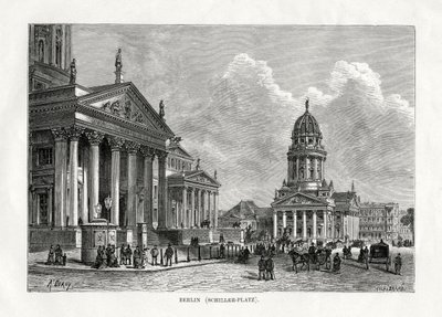 Schiller Platz, Berlin, Almanya, 1879 by Unbekannt