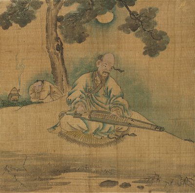 Bir Qin Oynayan Bilgin, 1800