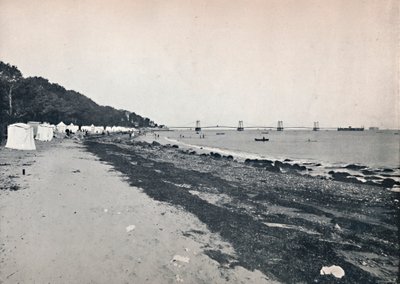 Deniz Manzaralı - The Bathing Beach ve Asma İskele, 1895 by Unbekannt