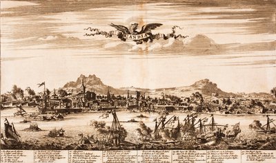 Candia kuşatması sırasında deniz savaşı From: Scene of War, 1675. by Unbekannt