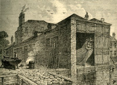 Searles Boat-Yard, 1830, c1878. by Unbekannt
