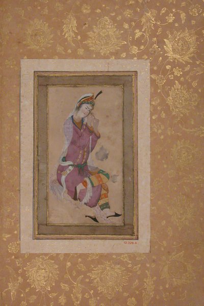 Oturan Kadın Saçını Kıvırıyor, 16. yüzyıl sonu-17. yüzyıl başı. by Unbekannt
