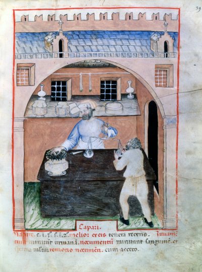 Kapari satıcısı, 1390-1400 by Unbekannt