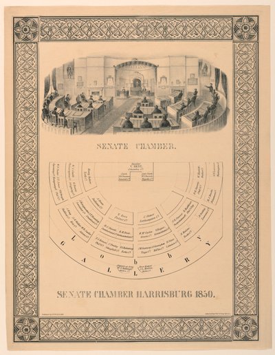 Senato Odası, Harrisburg, Pensilvanya by Unbekannt