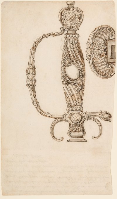 Küçük Kılıçlar için Dört Tasarım Seti, yakl. 1725-80. by Unbekannt