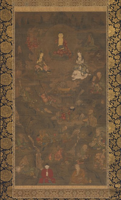 Shaka Üçlüsü ve On Altı Rakan, 14. yüzyıl. by Unbekannt