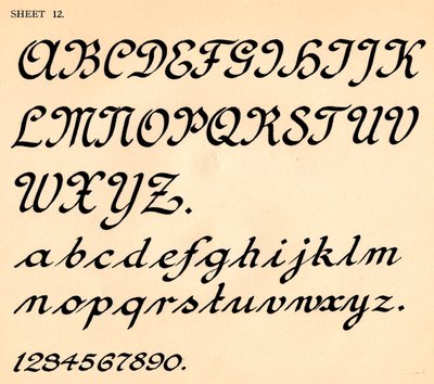 Sayfa 12, bir alfabe portföyünden, 1929 by Unbekannt