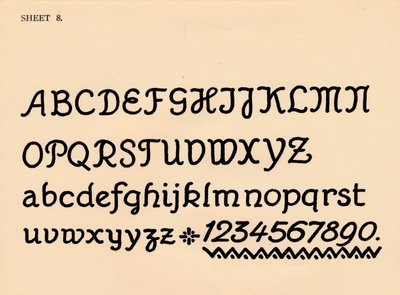 Sayfa 8, bir alfabe portföyünden, 1929 by Unbekannt