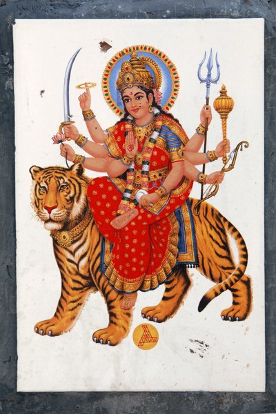 Sherawali veya Jagadamba. Kuzey Hindistan
