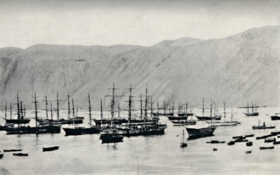 Iquique'de Nitrat Yüklerini Bekleyen Gemi, 1911 by Unbekannt
