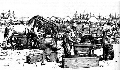 Suakim, c1885, 1902 de Yeni Güney Galler Topçu Shoing Forge by Unbekannt
