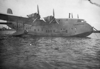 Kısa İmparatorluk uçan tekne Corinthian, İskenderiye, Mısır, c1938-c1941 by Unbekannt
