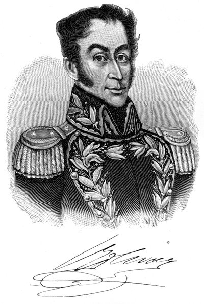 Simon Bolivar, 19. yüzyıl Güney Amerika devrimci lideri, 1901 by Unbekannt