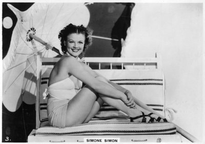 Simone Simon, Fransız sinema oyuncusu, c1938 by Unbekannt