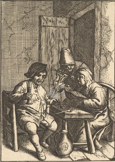 Şarkı Söyleyen Çift ve Keman, 1610-85. by Unbekannt