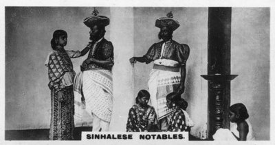Sinhalese ileri gelenleri, Seylan, c1925 by Unbekannt