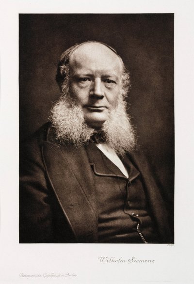 Sir Charles William Siemens, Alman mühendis, c 1860-1870 by Unbekannt