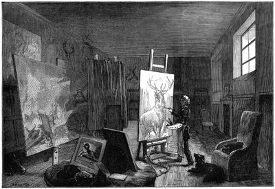 Sir Edwin Landseers 1802-1973 stüdyo, Brighton, Doğu Sussex, 1874 by Unbekannt
