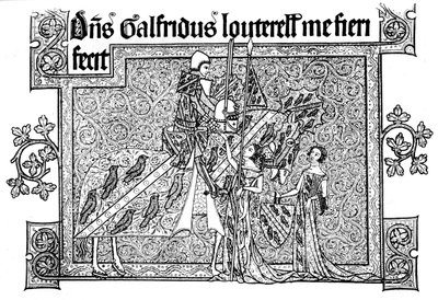 Sir Geoffrey Luttrell, karısı ve gelini, 1340, 1892 by Unbekannt