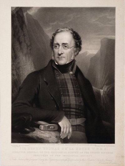 Sir Henry Thomas de la Beche, VPRS, jeolog by Unbekannt