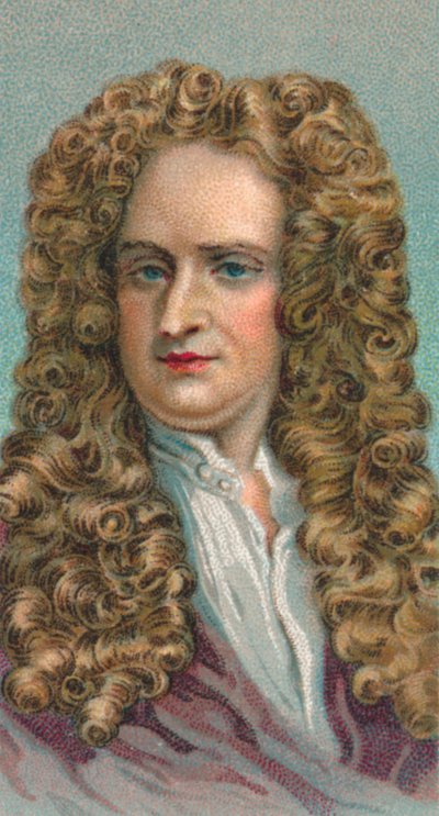 Sir Isaac Newton 1643-1727, İngiliz matematikçi, astronom ve fizikçi, 1924 by Unbekannt