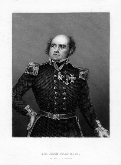 Sir John Franklin, İngiliz deniz kaptanı ve Arktik kaşifi, 19. yüzyıl by Unbekannt