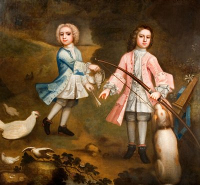 Sir Lister ve Sir Charles Holte As Boys, 1750. by Unbekannt
