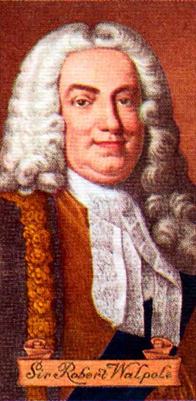 Sir Robert Walpole, bir dizi sigara kartından alındı, 1935 by Unbekannt