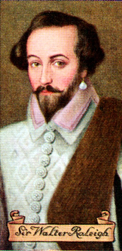 Sir Walter Raleigh, bir dizi sigara kartından alındı, 1935 by Unbekannt