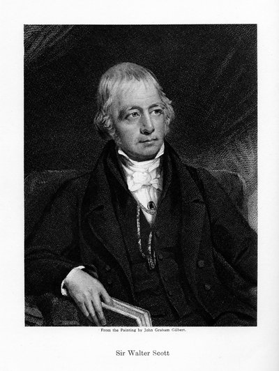Sir Walter Scott, 1 Baronet, üretken İskoç tarihi romancı ve şair, 19. yüzyıl by Unbekannt