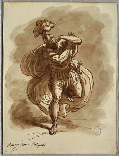 Sketchbook Folio, Kör Asker, St. Paul Dönüşümünden Detay, Agostino Carracci
