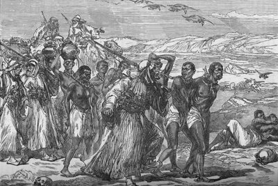 Afrika Çölünü Geçen Köle Çetesi, c1881-85 by Unbekannt