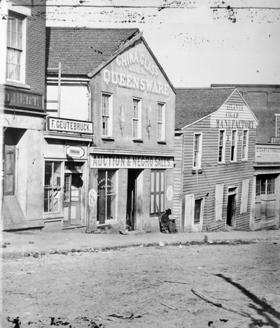 Köle müzayede dükkanı, Atlanta, Georgia, ABD, c1860-62 by Unbekannt