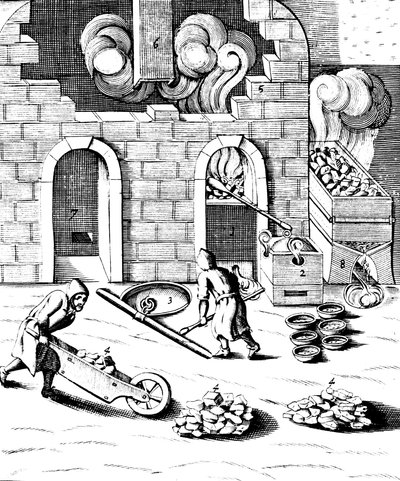 Bakırın eritilmesi, 1683 by Unbekannt