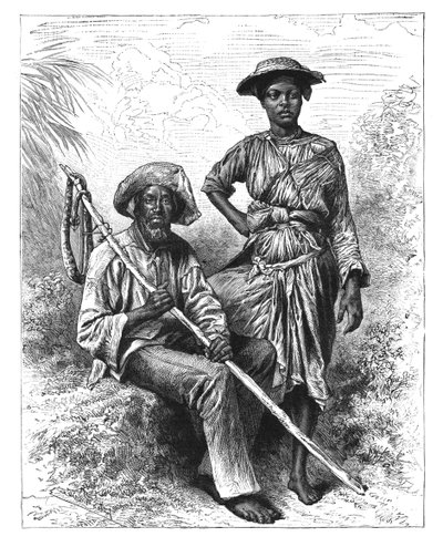 Yılan Avcısı ve Kömür Kızı, Martinik, c1890 by Unbekannt