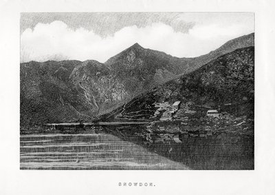 Snowdon, Galler, 1896 by Unbekannt