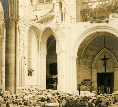 Soissons Katedrali, Soissons, kuzey Fransa, c1914-c1918 by Unbekannt
