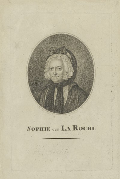 Sophie von La Roche, kızlık soyadı Gutermann von Gutershofen 1730-1807, c. 1800 by Unbekannt