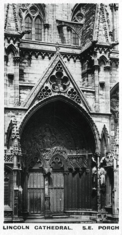Güney doğu sundurma, Lincoln Katedrali, c1920