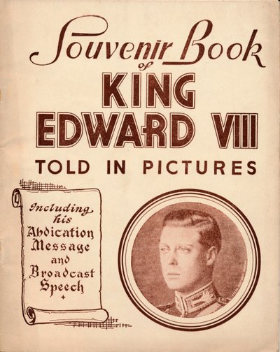 Kral Edward VIII Hatıra Kitabı: Resimlerle Anlatıldı, 1937 by Unbekannt