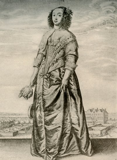 İlkbahar - Bir İngiliz hanımın modaya uygun kapalı elbisesi, I. Charles'ın saltanatı, c1620-1640, 1937 by Unbekannt