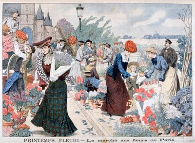 Bir pazarda bahar çiçekleri, Paris, 1903 by Unbekannt