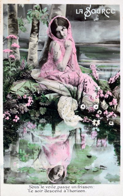 Bahar, eski Fransız kartpostal, c1900 by Unbekannt