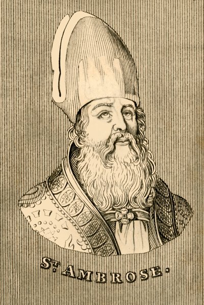 Aziz Ambrose, c340-397, 1830. by Unbekannt