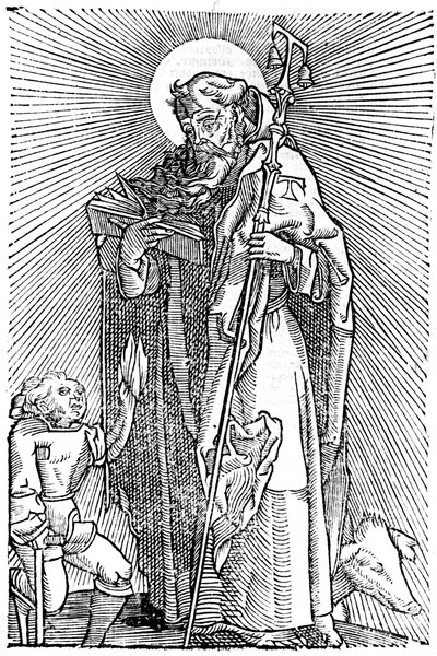 St Anthony the Great, Mısır estetiği by Unbekannt